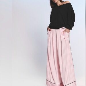 Victoria Secret Pink Wide-Leg Stripe pajama pants - Women's Stylish Palazzo